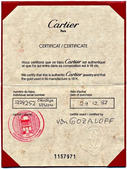 Foto 5 - Original Cartier Ohrringe Vision Brillanten Stahl-Gold, R5155