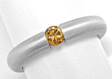Foto 1 - Spannring mit Diamant Fancy Goldbraun 18K Weißgold Neu, S6414