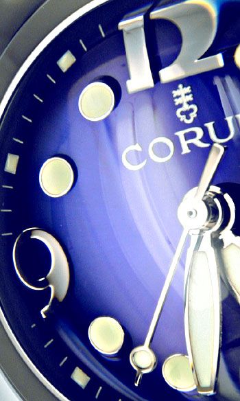 Foto 3 - Corum Bubble Königsblau Medium Uhr Edelstahl Ungetragen, U1500